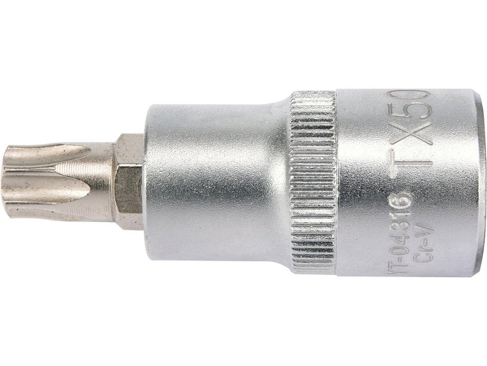 Bit torx Yato t50, cu adaptor 1/2'', 55mm YATO YT-04316