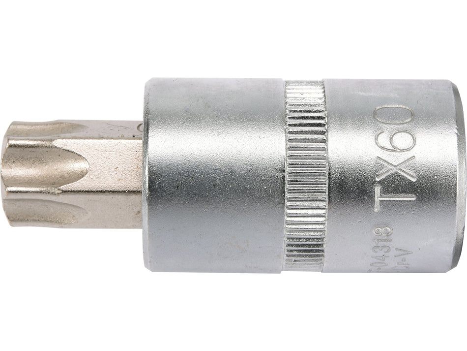 Bit torx Yato t60, cu adaptor 1/2'', 55mm YATO YT-04318