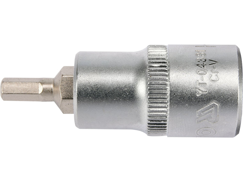 Bit hexagonal Yato 5, cu adaptor 1/2'', 55mm YATO...