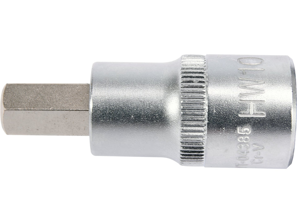 Bit hexagonal Yato 10, cu adaptor 1/2'', 55mm YATO...