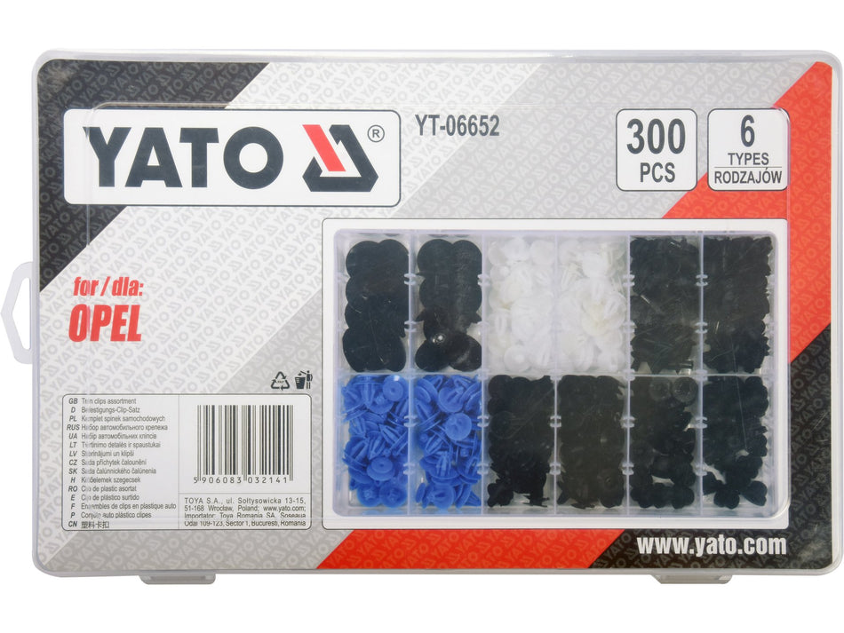 Set clipsuri auto opel Yato 300 buc YATO YT-06652