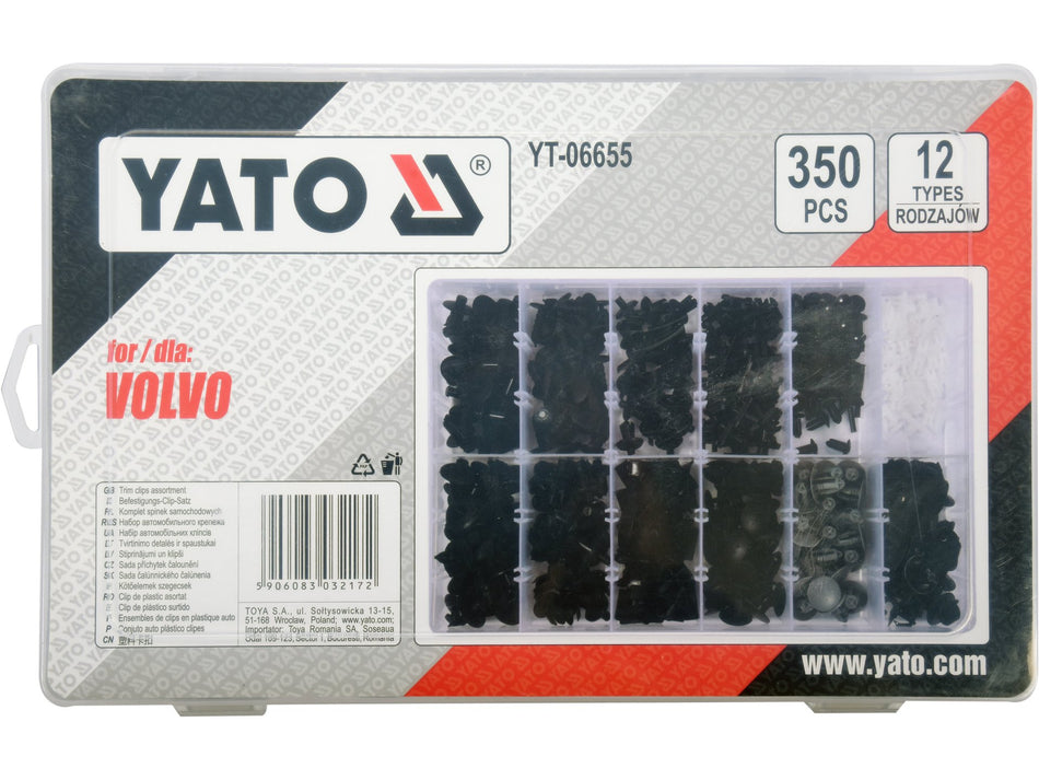 Set clipsuri auto volvo Yato 350 buc YATO YT-06655