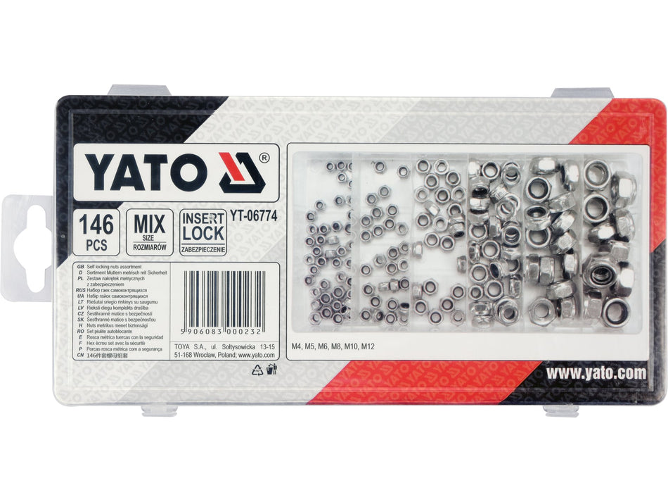 Set piulite autoblocante Yato 146 buc YATO YT-06774