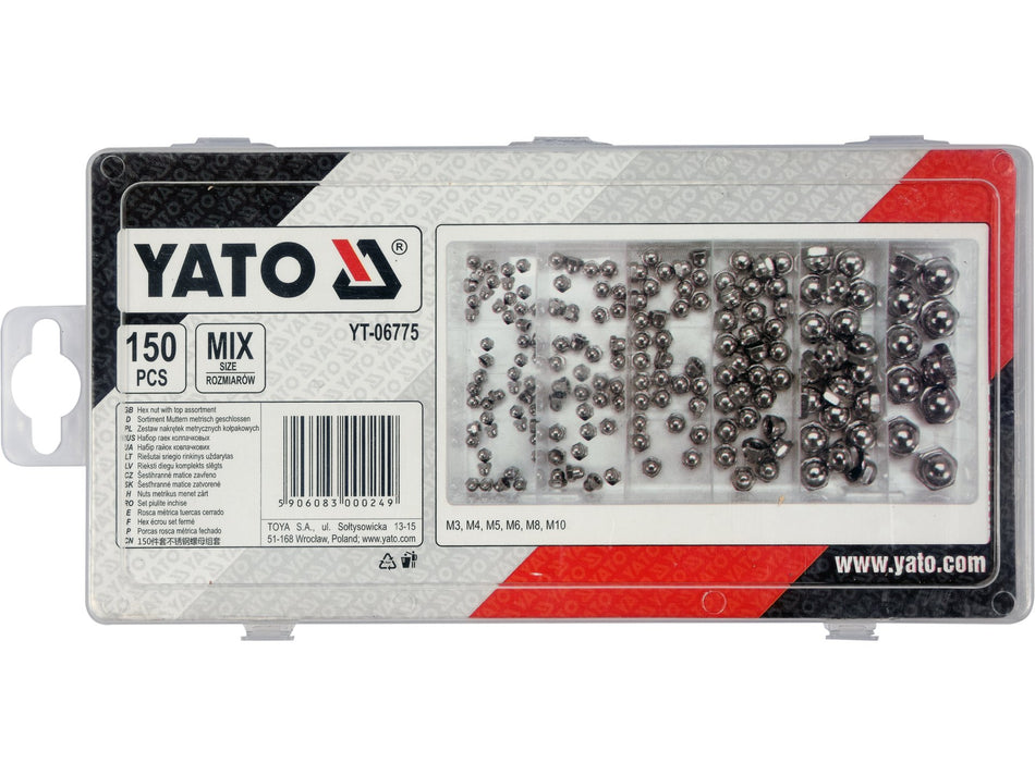 Set piulite inchise Yato 150 buc YATO YT-06775
