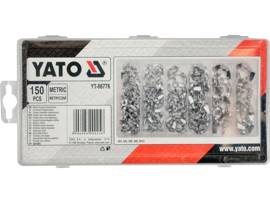 Set piulite tip fluture Yato 150 buc YATO YT-06776
