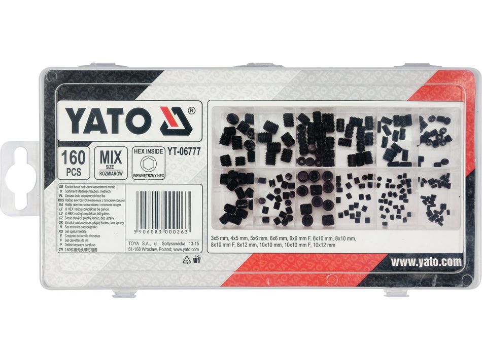 Set suruburi fara cap Yato, 160 buc YATO YT-06777