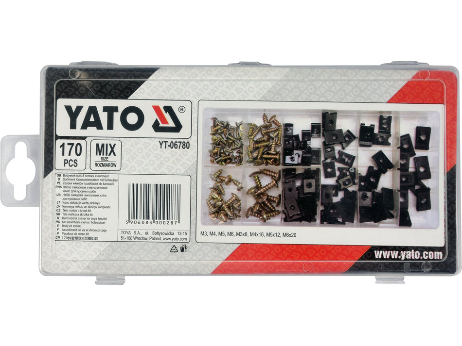 Set suruburi si cleme Yato 170 buc YATO YT-06780
