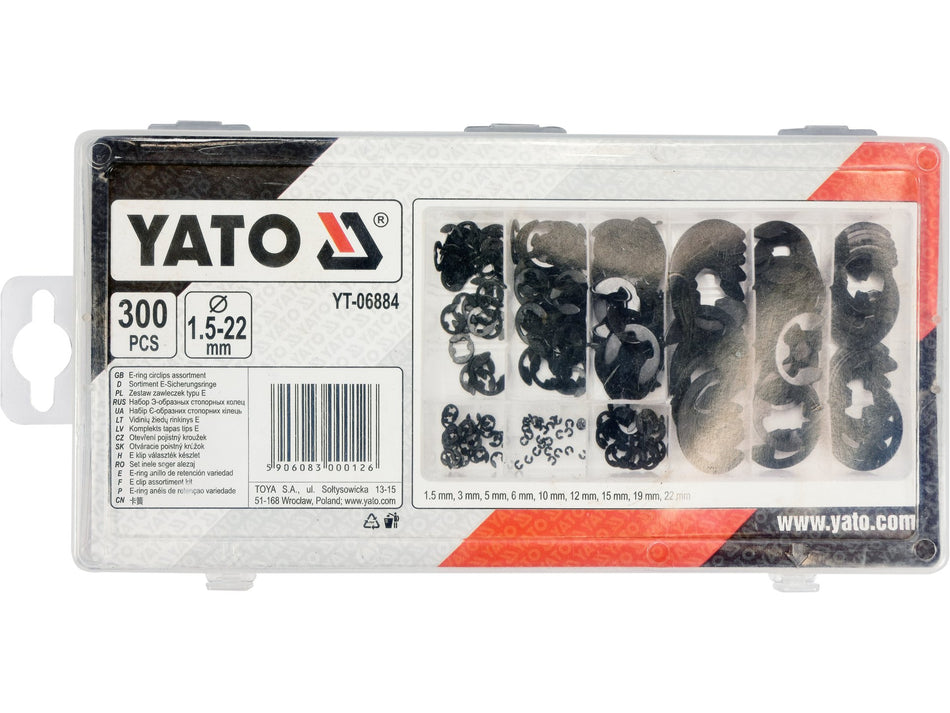 Set inele siguranta tip ''e'' Yato 300 buc YATO...