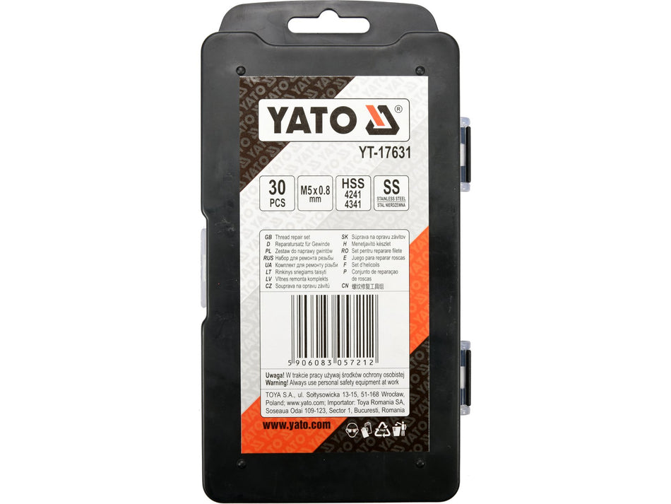 Kit reparat filete Yato m5x0.8 YATO YT-17631