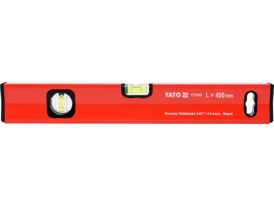 Nivela de aluminiu magnetica Yato 400mm, 2 bule...