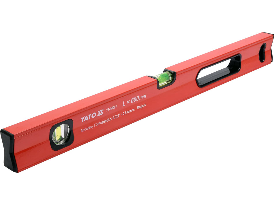 Nivela aluminiu Yato 2 bule, 600mm YATO YT-30061