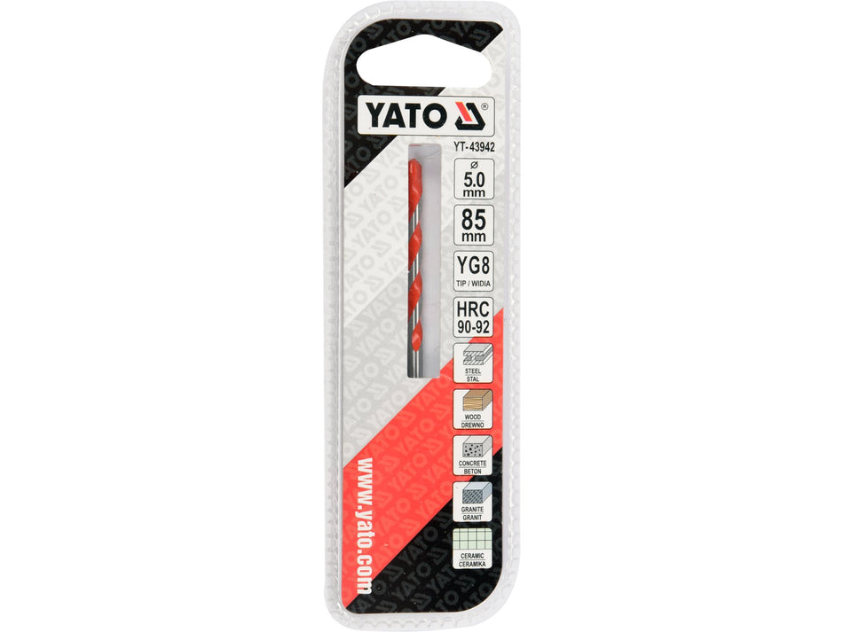 Burghiu universal Yato 5mmx85mm YATO YT-43942