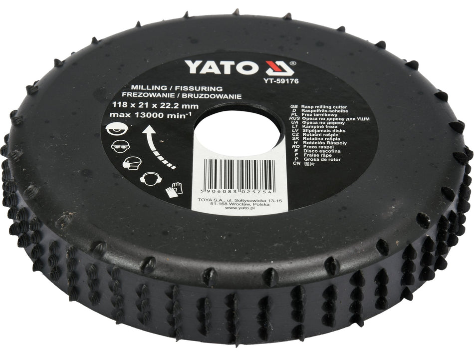 Freza raspel Yato 118x21x22.2mm YATO YT-59176
