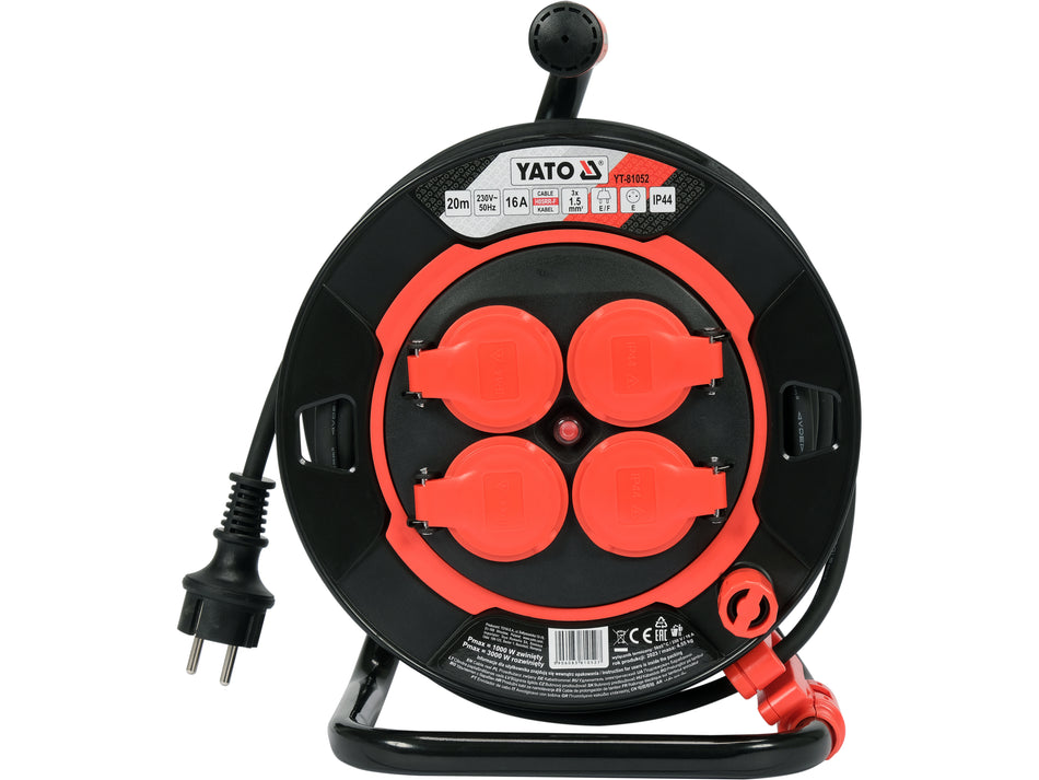Prelungitor pe tambur Yato 20m, 16a, IP 44 YATO...