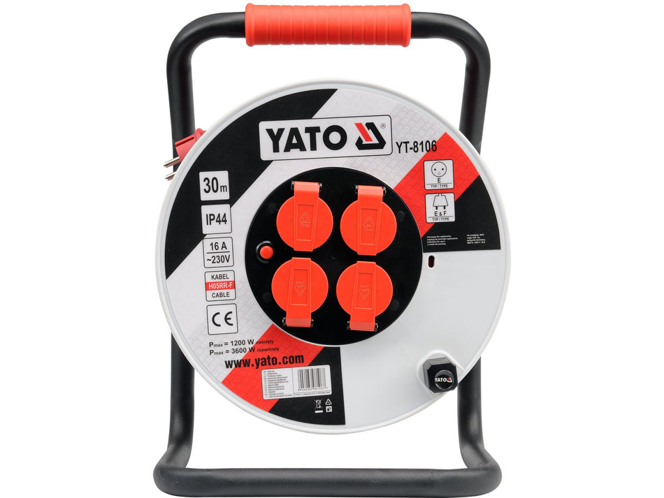Prelungitor Yato 30m pe tambur, 16a YATO YT-8106