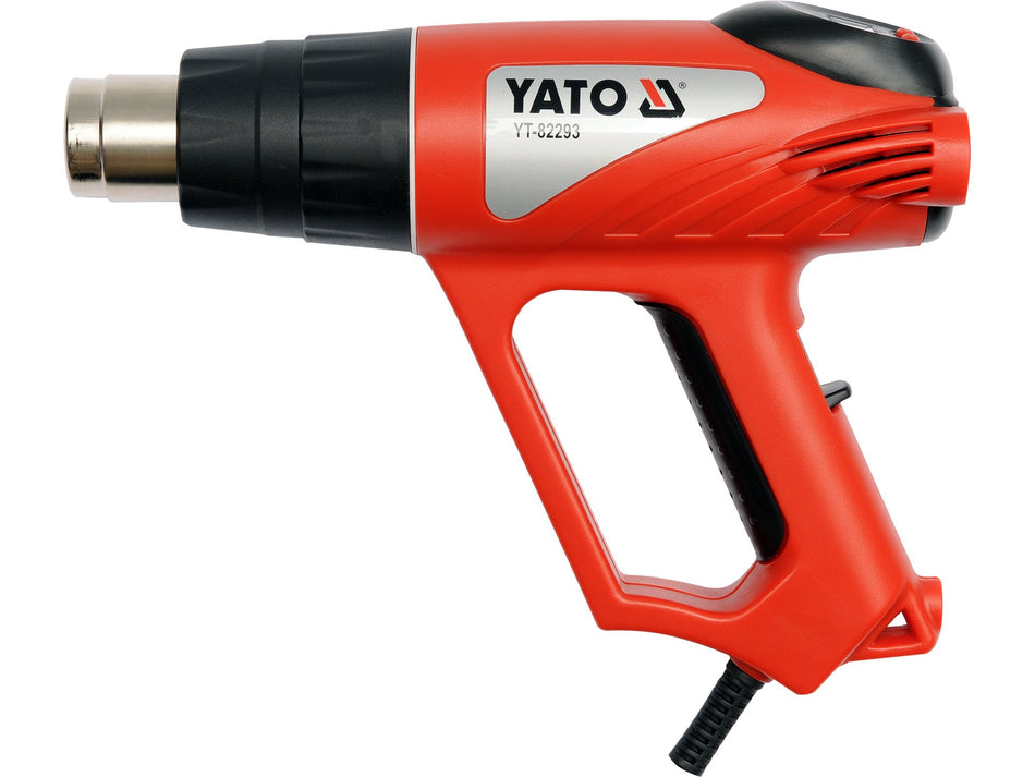 Pistol aer cald cu termostat digital + accesorii Yato